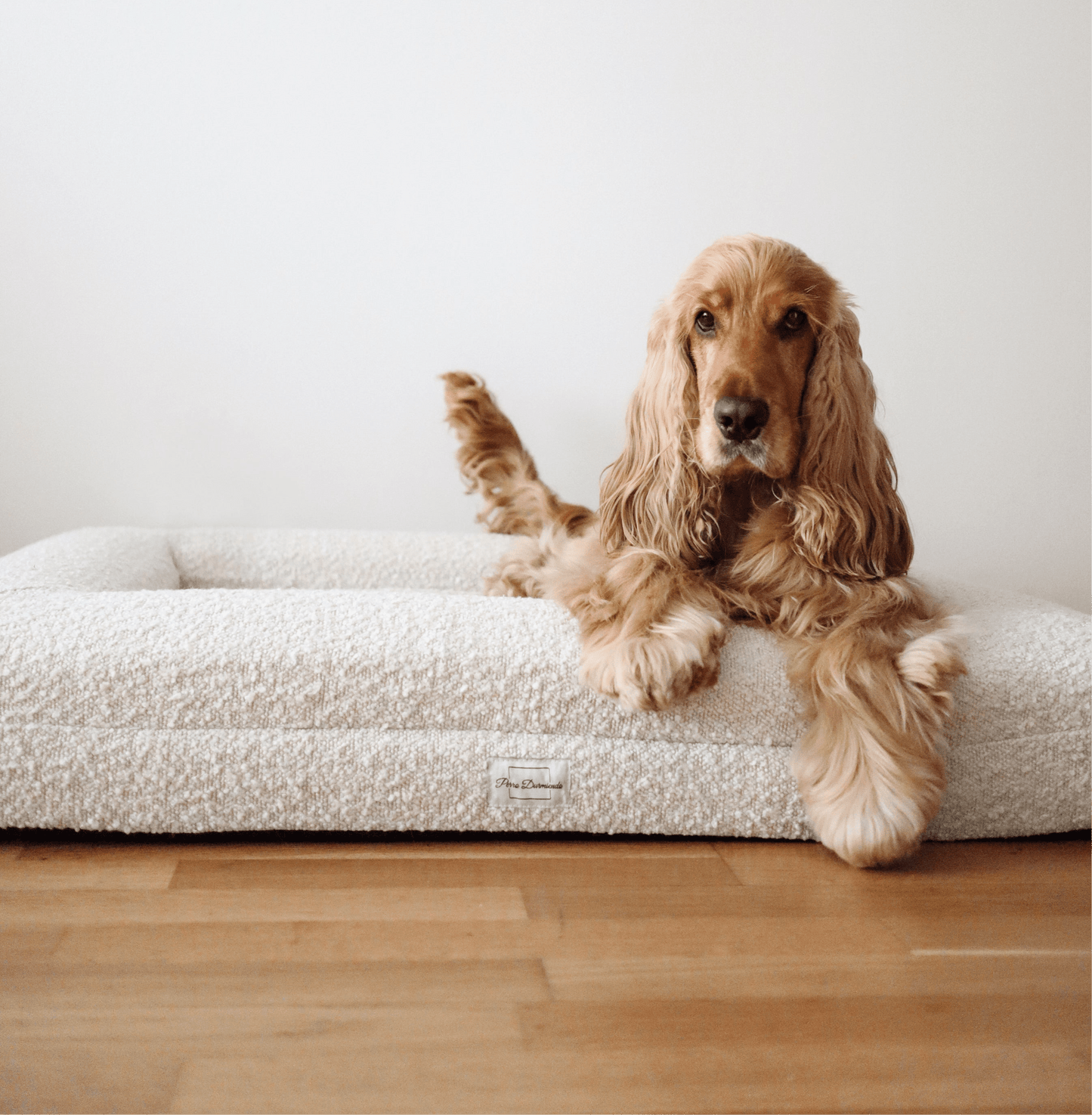 Perro Durmiendo bouclé sofa bed - Cream - Hundetepper